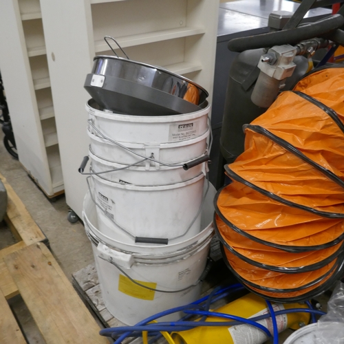 A Switzer 76 litre sand blaster, portable industrial pressure vessel, a ...