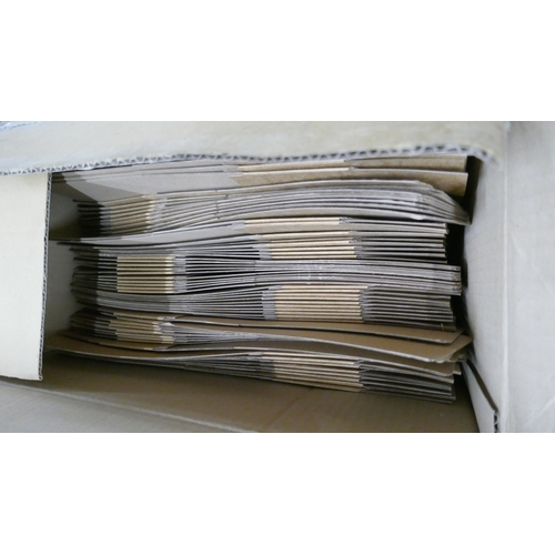 Four boxes of small rectangle cardboard boxes and various large ...