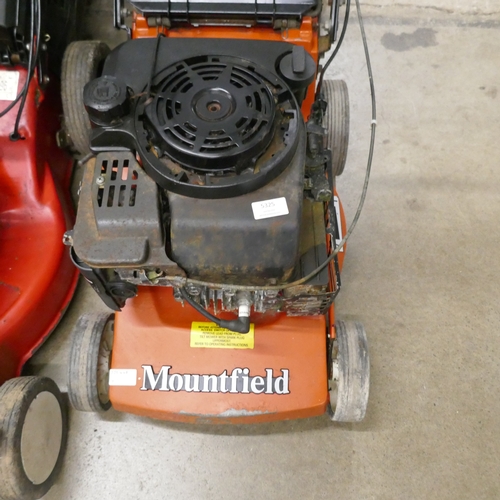 5001 - A Mountfield Emblem 83108 petrol driven lawnmower and a Sovereign 4HP self propelled lawnmower - bot... 