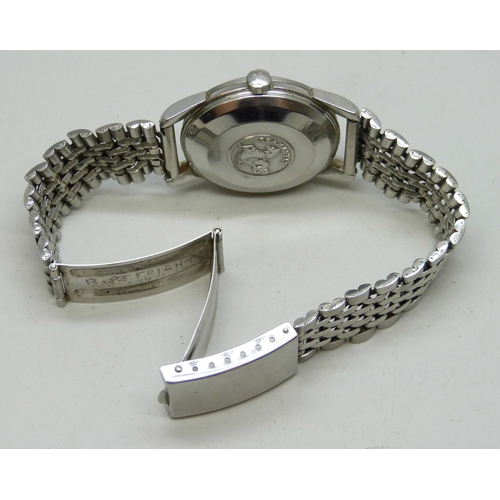 7159 - An Omega Seamaster automatic wristwatch with date aperture, 35mm including crown, on a stainless ste... 