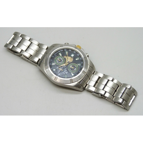 7162 - A Gibraltar chronograph wristwatch with date aperture, 45mm including crown, boxed