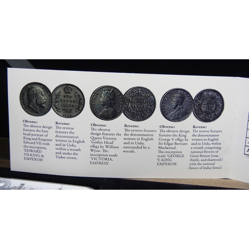 7170 - Coins - Deep Ocean Search, an S.S. City of Cairo Indian silver rupee set - 1862, 1907 and 1919 silve... 