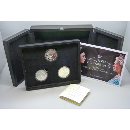 7171 - Coins - a 2022 Queen Elizabeth II Memoriam silver proof £5 coin set, First Strike Edition (1 of 150)... 