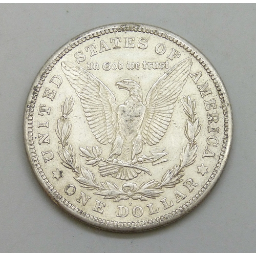 7175 - Coins - a 1921 silver USA Morgan Dollar