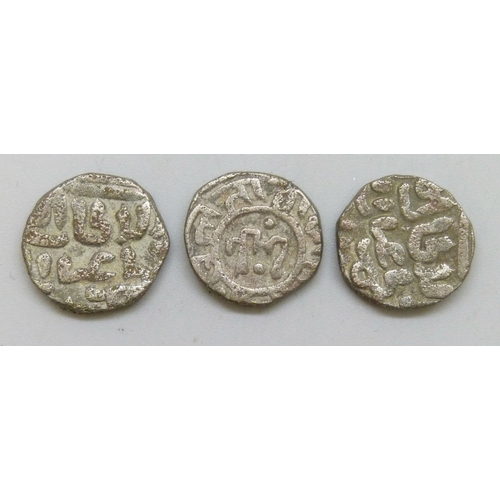 7180 - Three Billon Jital coins of Ghiyath-al-din Balban 1266-87 Delhi Sultanate