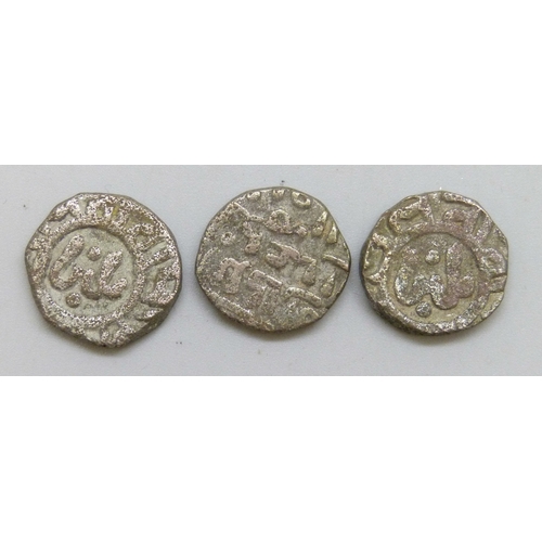 7180 - Three Billon Jital coins of Ghiyath-al-din Balban 1266-87 Delhi Sultanate
