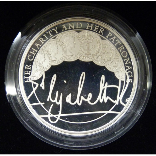 7182 - The Royal Mint, a 2022 The Queen's Reign silver proof piedfort £5 coin, boxed and with certificate, ... 