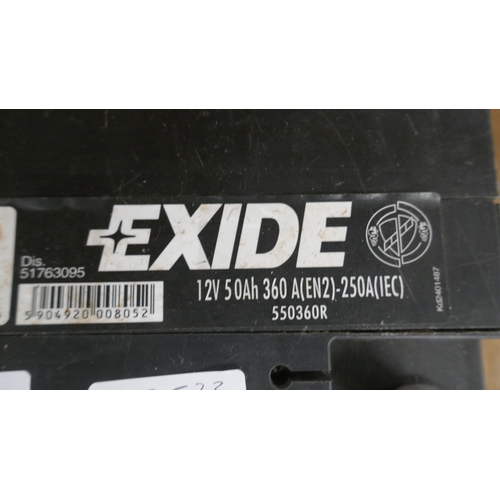 5059 - 2 x 12V batteries - an ACDelco 9Ah battery and an Exide 50Ah battery