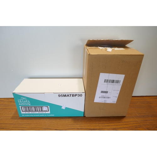 6012 - A box of women's incontinence  pads and a box of Lilets maternity breast pads (516662415-15) *This l... 