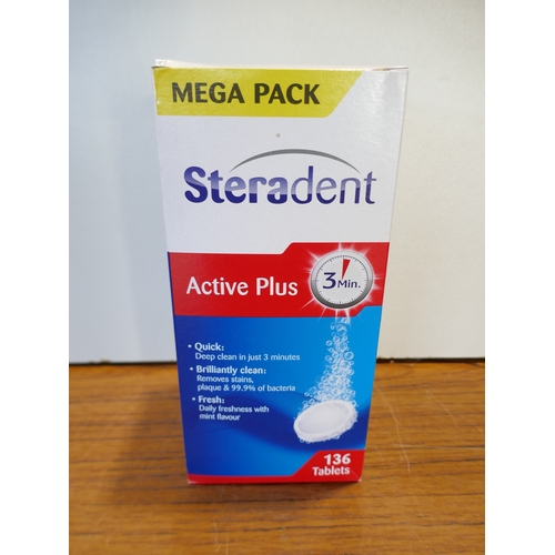 6023 - Two boxes of Steradent Active Plus denture tablets (516662474-26) *This lot is subject to VAT