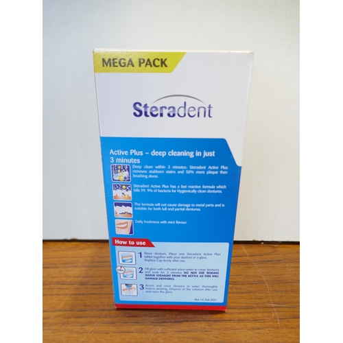6023 - Two boxes of Steradent Active Plus denture tablets (516662474-26) *This lot is subject to VAT