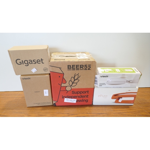 6046 - A quantity of landline phones to include V-Tech, ePure, Gigaset, etc. (516584441-39) *This lot is su... 