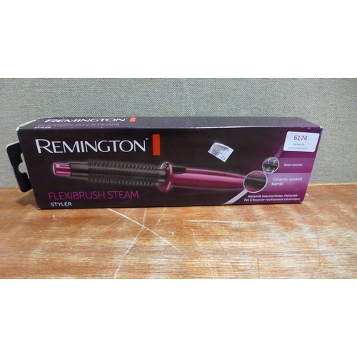 6174 - A Remington Flexibrush steam styler, Remington hair straighteners and a Vikicon electric hair brush ... 