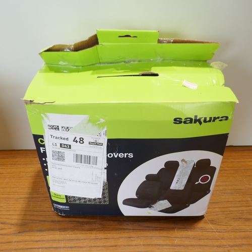 6125 - A box of car related items to include Febi, Bosch, Mann, etc. (516662385-43) *This lot is subject to... 