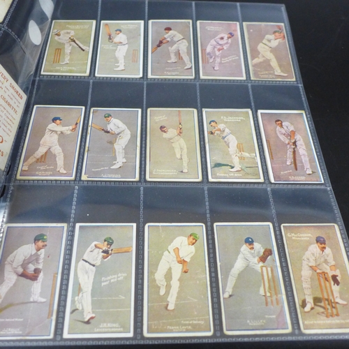 2033 - Cigarette cards, Sniders & Abrahams, Cricketers in Action 1902 (set, 40 cards) including W G Grace (... 