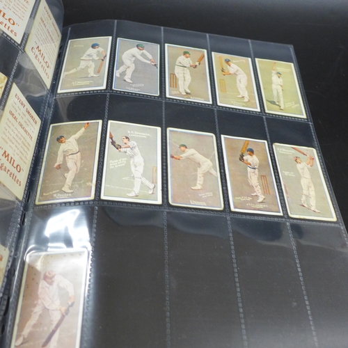 2033 - Cigarette cards, Sniders & Abrahams, Cricketers in Action 1902 (set, 40 cards) including W G Grace (... 