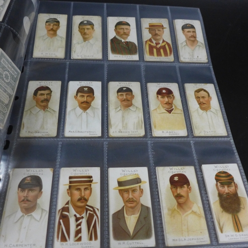 2078 - A set of Wills cigarette cards, Cricketer series 1901, complete set of 50