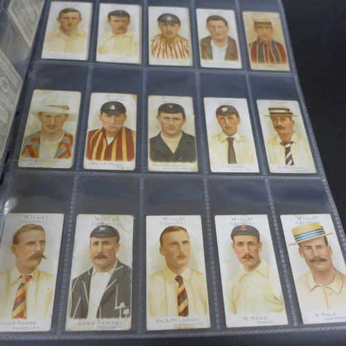 2078 - A set of Wills cigarette cards, Cricketer series 1901, complete set of 50