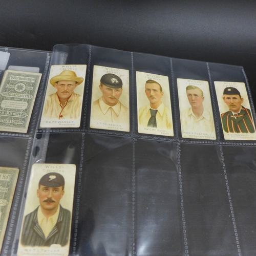 2078 - A set of Wills cigarette cards, Cricketer series 1901, complete set of 50