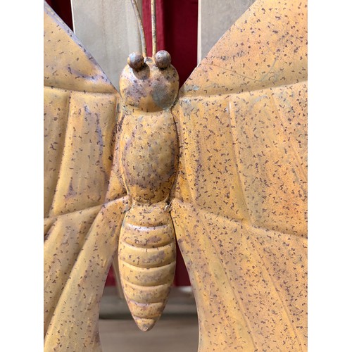 A rustic style butterfly garden decoration