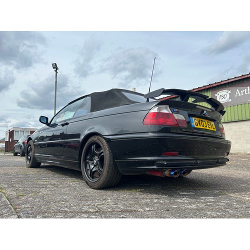 5278 - A 2003 black 3.0 litre BMW 330Ci Auto convertible, registration GV03 EYL

120918 recorded miles on t... 