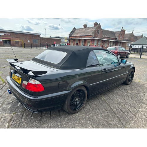 5278 - A 2003 black 3.0 litre BMW 330Ci Auto convertible, registration GV03 EYL

120918 recorded miles on t... 