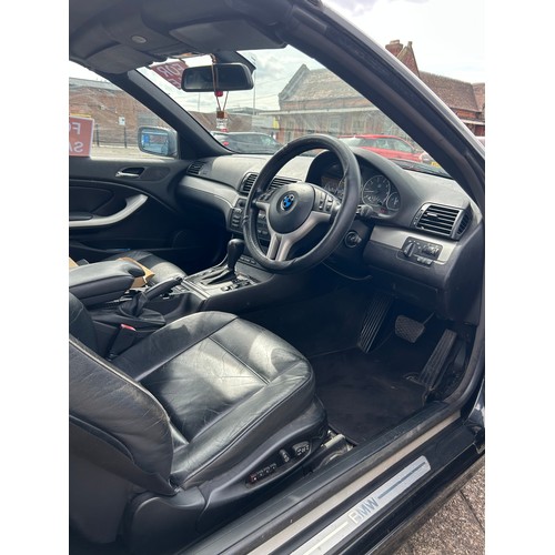 5278 - A 2003 black 3.0 litre BMW 330Ci Auto convertible, registration GV03 EYL

120918 recorded miles on t... 
