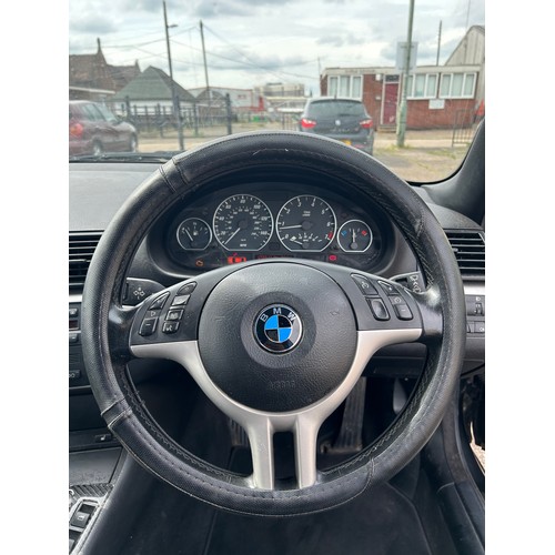 5278 - A 2003 black 3.0 litre BMW 330Ci Auto convertible, registration GV03 EYL

120918 recorded miles on t... 