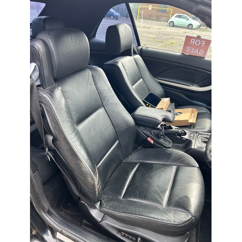 5278 - A 2003 black 3.0 litre BMW 330Ci Auto convertible, registration GV03 EYL

120918 recorded miles on t... 