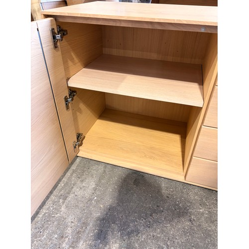 3082 - A four drawer single door sideboard (CFL-318-49) (marked)