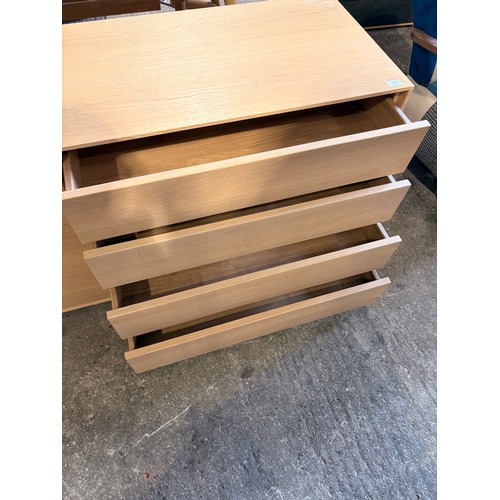 3082 - A four drawer single door sideboard (CFL-318-49) (marked)