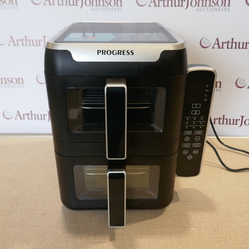 6004 - A Progress dual-tier air-fryer *This lot is subject to VAT