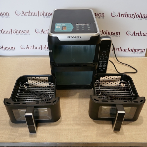 6004 - A Progress dual-tier air-fryer *This lot is subject to VAT