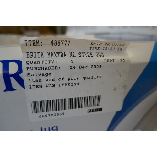6013 - A Brita water filter jug and a  pack of Kirkland Signature water filters (388-492,508) *This lot is ... 