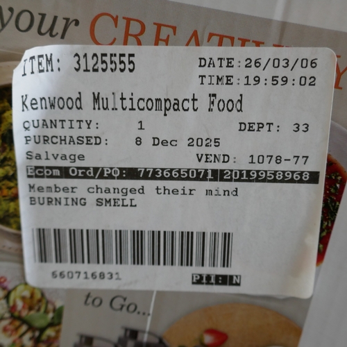 6025 - A Kenwood Multipro Compact + food processor, original RRP £99.99 + VAT (388-239) *This lot is subjec... 