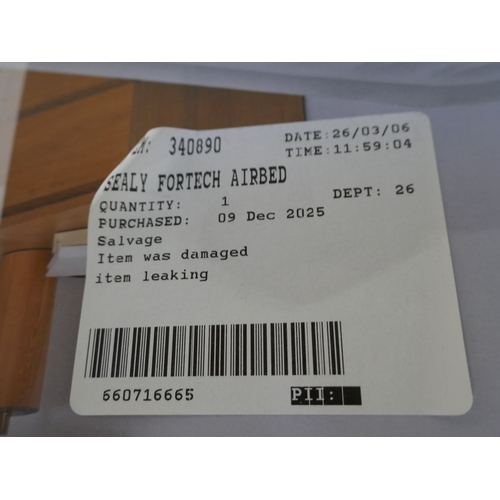 6027 - A Sealy Fortech Queen airbed with built in pump, (388-217) *This lot is subject to VAT