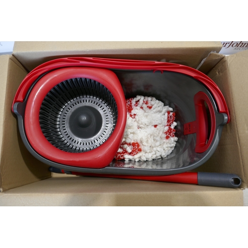 6030 - Two Vileda Turbo 2in1 microfibre mop and buckets, (388-213,214) *This lot is subject to VAT