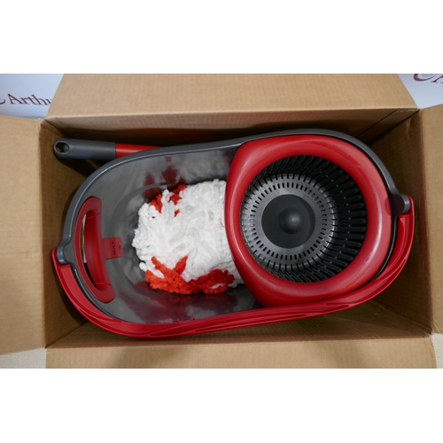 6030 - Two Vileda Turbo 2in1 microfibre mop and buckets, (388-213,214) *This lot is subject to VAT