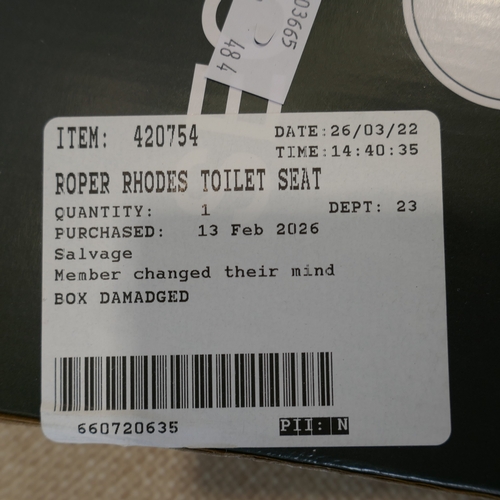 6036 - A Roper Rhodes Secure Fix toilet seat  (388-484) *This lot is subject to VAT