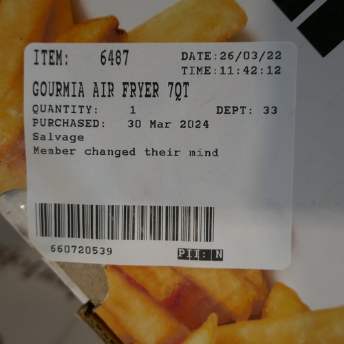 6041 - A Gourmia air -fryer, (388-475) *This lot is subject to VAT