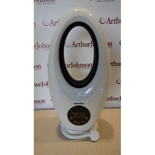 6058 - A Daewoo desktop bladeless fan with remote *This lot is subject to VAT