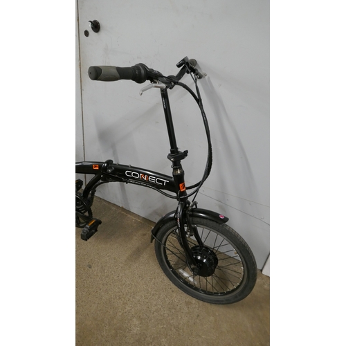5039C - A Connect Eco-Power assisted Coyote folding electric City Bike - with battery (no key or charger)  *... 