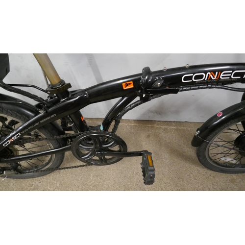 5039C - A Connect Eco-Power assisted Coyote folding electric City Bike - with battery (no key or charger)  *... 