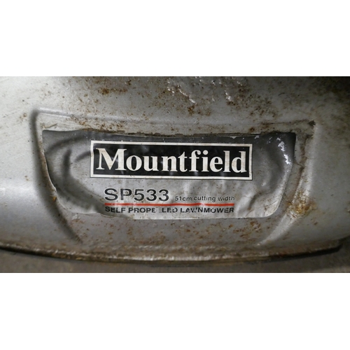 5039L - A Mountfield SP533 51cm cutting width, self propelled petrol driven lawnmower with collection box  *... 