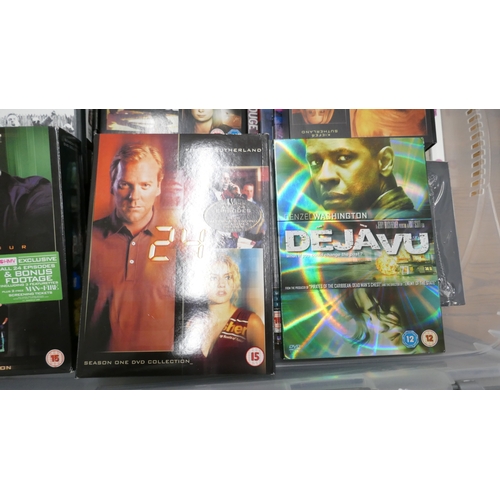 5010 - A large quantity of assorted DVDs and Blu-Rays including Miami Vice, Justice League, Blade Runner 20... 