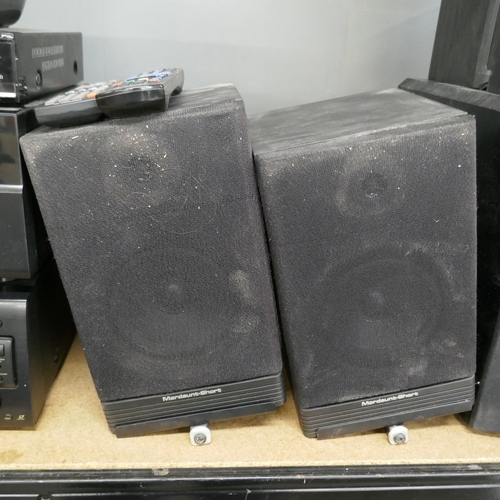 5021 - A quantity of Hi-Fi including a Canon S-C10, a Panasonic DMR-PWT530 Blue-Ray player, a Yamaha RX-V57... 