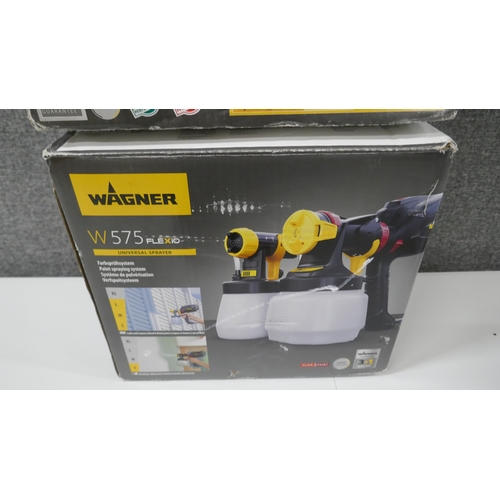 5058 - 2 boxed Wagner Universal sprayer W575 Flexio paint spraying systems and 1 unboxed  *Returned items (... 