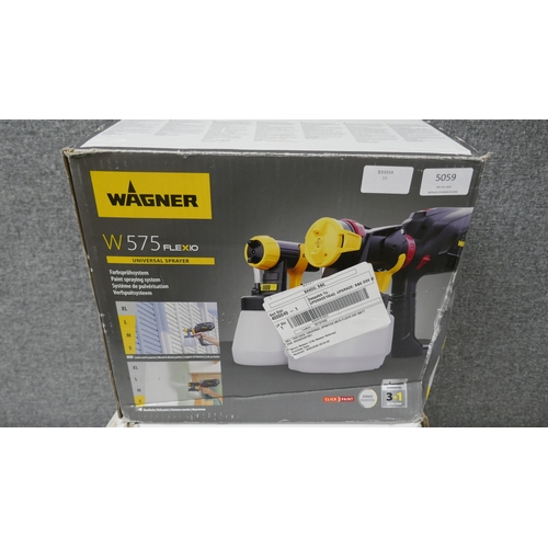 5059 - Two boxed Wagner W575 Universal sprayer paint spraying systems  *Returned items (may be missing part... 