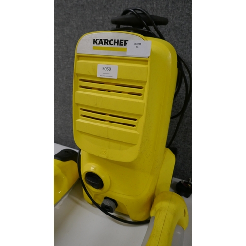 5060 - A Karcher K3 Classic pressure washer, a Karcher W5 Plus window vac and 1 other Karcher window vac  *... 