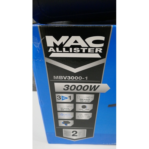 5061 - A boxed Mac Allister MBV3000-1, 3000W blower vac  *Returned items (may be missing parts)  *This lot ... 